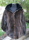Two Tone Black Ranch and demi buff Mink Jacket